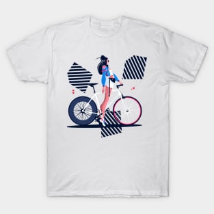 Girl on a bike T-Shirt